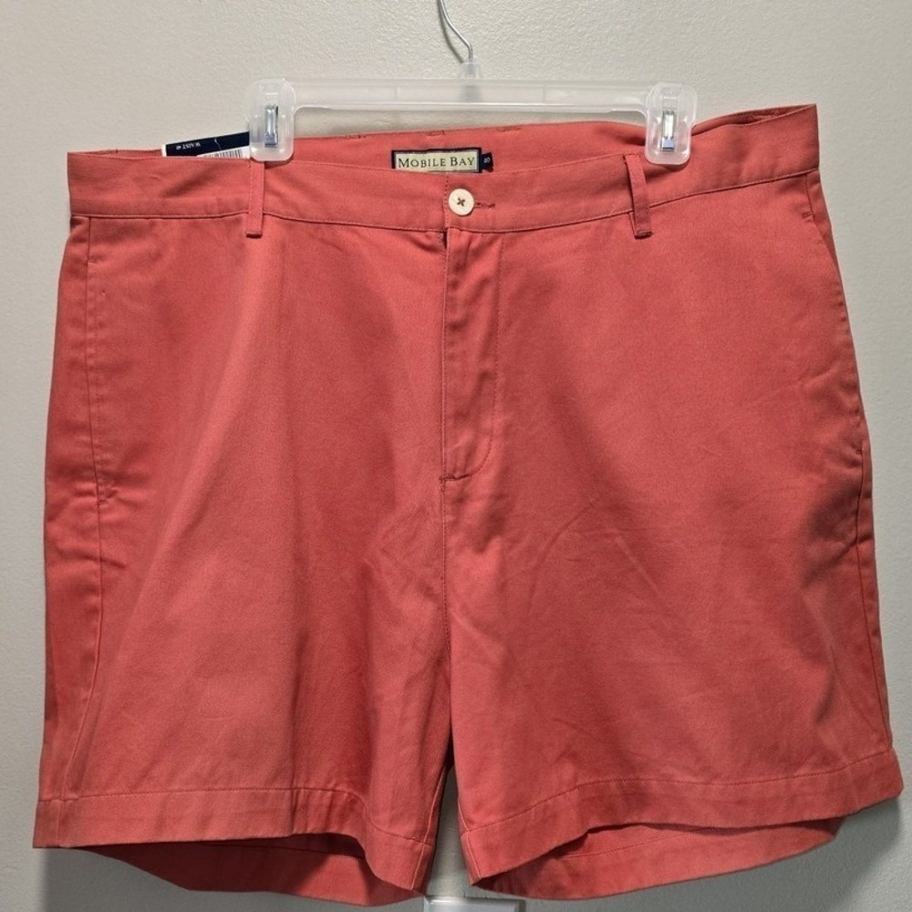 Mobile Bay by Charles Oliver Chino Shorts Red Coral Size 40 Men Resort, Tropical - Picture 2 of 10